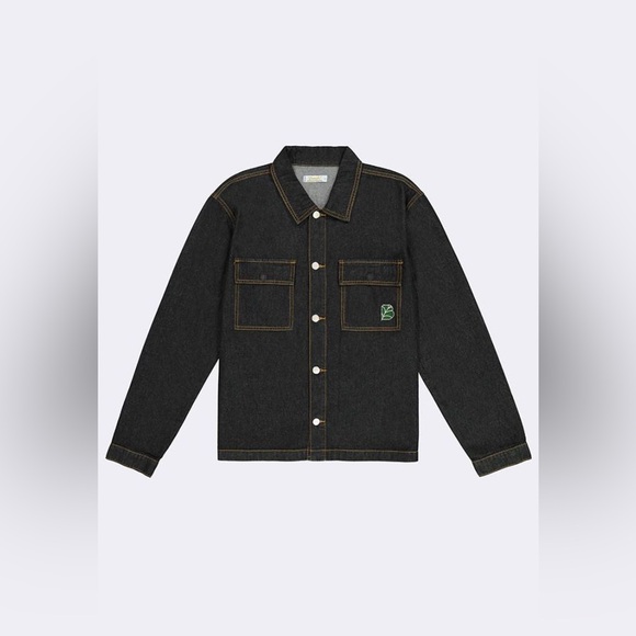 Men’s Bench Black Denim Overshirt Size Small - Picture 3 of 7